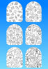 "COLOR MY JOURNEY" HALLOWEEN PATTERN - 6 PATCH SET OF OMNIPOD OVERLAYS WITH CUT-OUTS