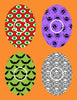 HALLOWEEN PATTERNS 4 PATCH SET