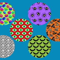 HALLOWEEN PATTERNS - LARGE SOLID OVERLAYS  - 6 PATCH SET