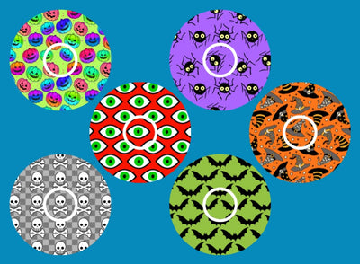 HALLOWEEN PATTERNS LIBRE 2 OVERLAY  - 6 PATCH SET