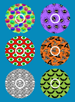 HALLOWEEN PATTERNS LIBRE 3 OVERLAY  - 6 PATCH SET