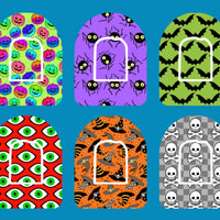 HALLOWEEN PATTERNS OMNIPOD OVERLAY  - 6 PATCH SET