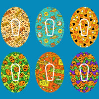 HALLOWEEN TRICK OR TREAT DEXCOM G6 OVERLAYS  - 6 PATCH SET