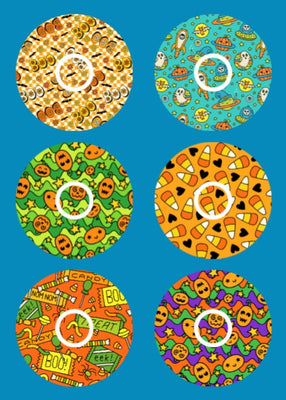 HALLOWEEN TRICK OR TREAT LIBRE 3 OVERLAYS  - 6 PATCH SET