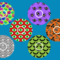 HALLOWEEN PATTERN OVERLAYS  - 6 PATCH SET