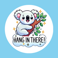 HANG IN THERE! KOALA - LARGE SOLID OVERLAY