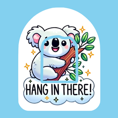 HANG IN THERE! KOALA -  OMNIPOD OVERLAY