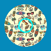 HANG TEN SURF SHOP PATTERN -  LIBRE 2 OVERLAY