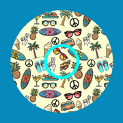 HANG TEN SURF SHOP PATTERN -  LIBRE 2 OVERLAY