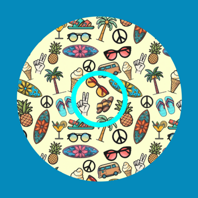 HANG TEN SURF SHOP PATTERN -  LIBRE 2 OVERLAY