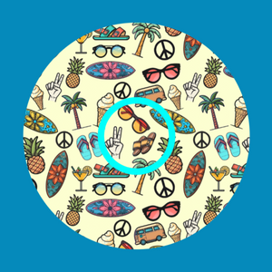 HANG TEN SURF SHOP PATTERN -  LIBRE 2 OVERLAY