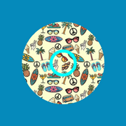 HANG TEN SURF SHOP PATTERN - INFUSION SET OVERLAY