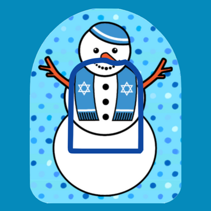 HANUKKAH SNOWMAN -  OMNIPOD OVERLAY