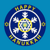 HAPPY HANUKKAH STAR OF DAVID - SNOWFLAKE  -  LIBRE 2 OVERLAY