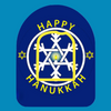 HAPPY HANUKKAH STAR OF DAVID - SNOWFLAKE - OMNIPOD OVERLAY