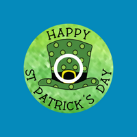 HAPPY ST PATRICK'S DAY TOP HAT - PATCH