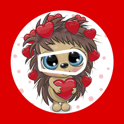 HEDGEHOG VALENTINE CUTIE PATCH