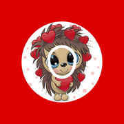 HEDGEHOG VALENTINE - DEXCOM G7 OR DEXCOM STELO OVERLAY