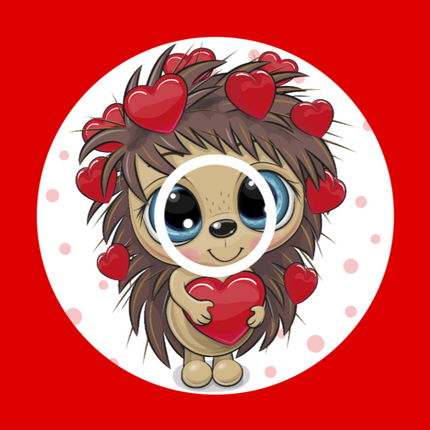 HEDGEHOG VALENTINE CUTIE PATCH