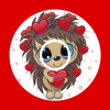 HEDGEHOG VALENTINE  -  LIBRE 2 OVERLAY