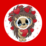 HEDGEHOG VALENTINE  -  LIBRE 2 OVERLAY
