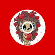HEDGEHOG VALENTINE - INFUSION SET OVERLAY