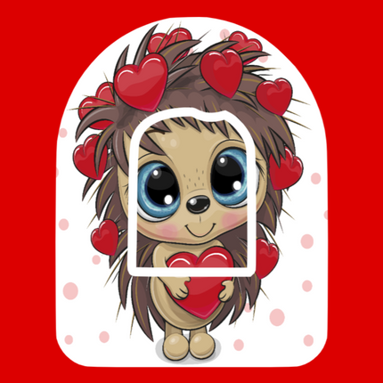 HEDGEHOG VALENTINE CUTIE PATCH