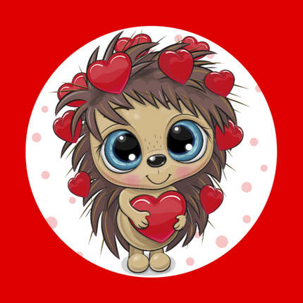 HEDGEHOG VALENTINE CUTIE PATCH