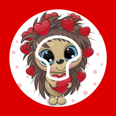 HEDGEHOG LOVE - MEDTRONIC GUARDIAN OVERLAYS WITH CUT-OUT FOR USE WITH DECK MY DIABETES GRIPSHIELD