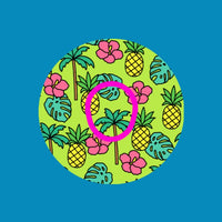 HAWAIIAN HIBISCUS & PINEAPPLE  - DEXCOM G7 OR DEXCOM STELO OVERLAY