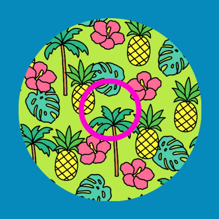 HAWAIIAN HIBISCUS & PINEAPPLE -  LIBRE 2 OVERLAY