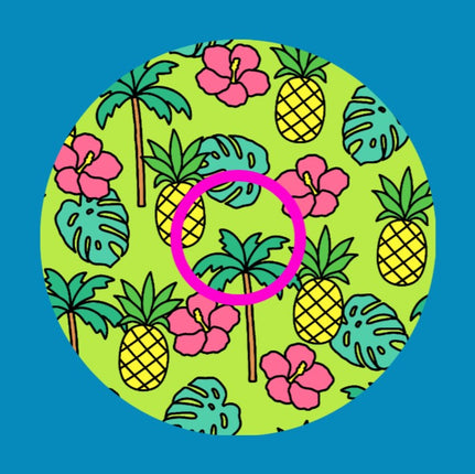 HAWAIIAN HIBISCUS & PINEAPPLE -  LIBRE 2 OVERLAY