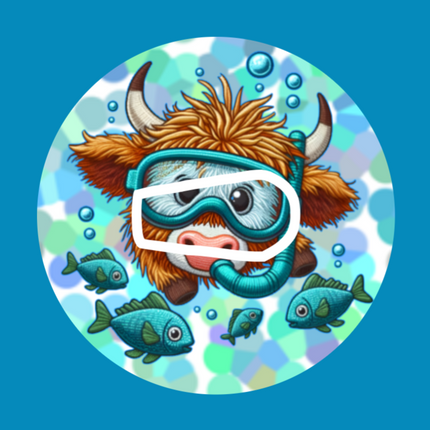 HIGHLAND COW SNORKLING PATCH