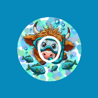 SNORKLING COW - DEXCOM G7 OR DEXCOM STELO OVERLAY
