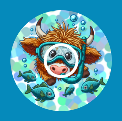 SNORKLING COW -  LIBRE 2 OVERLAY