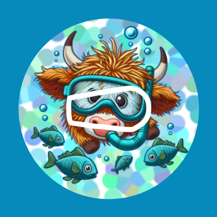 SNORKLING COW -  DEXCOM G6 OVERLAY