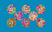 HIPPIE FLOWERS - 8 PATCH SET  - LIBRE 3 OVERLAYS