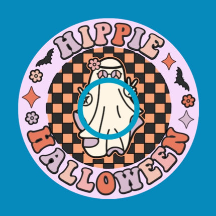 HIPPIE HALLOWEEN GHOST  - OVERLAY PATCH