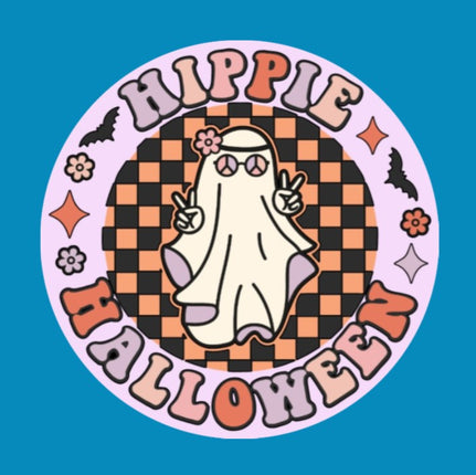 HIPPIE HALLOWEEN GHOST  - OVERLAY PATCH