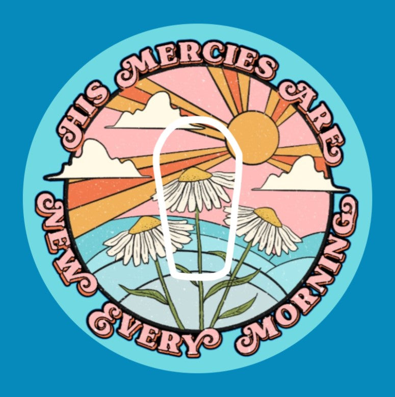 HIS MERCIES ARE NEW EVERY MORNING CIRCULAR PATCH