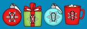 HOLIDAY CHEER - 4 PATCH SET   -  DEXCOM G6 OVERLAYS