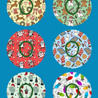HOLIDAY HAPPINESS PATTERNS - 6 PATCH SET - DEXCOM G7 OR DEXCOM STELO OVERLAYS