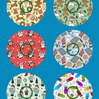 HOLIDAY HAPPINESS PATTERNS - 6 PATCH SET - LIBRE 3 OVERLAYS
