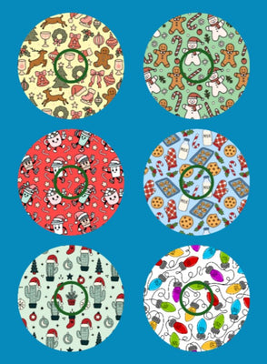 HOLIDAY HAPPINESS PATTERNS - 6 PATCH SET - LIBRE 3 OVERLAYS