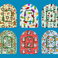 HOLIDAY HAPPINESS PATTERNS - 6 PATCH SET - OMNIPOD OVERLAYS
