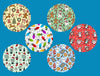 HOLIDAY HAPPINESS PATTERNS - 6 PATCH SET - LARGE SOLID OVERLAYS