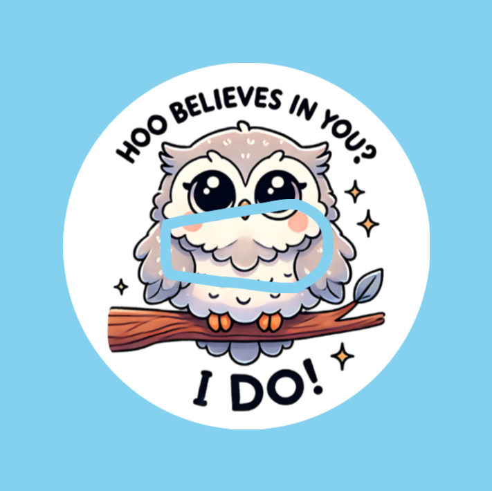 WE BELIEVE IN YOU! -  DEXCOM G6 OVERLAYS - SET OF ALL 6 PATCH DESIGNS WITH HORIZONTAL CUT-OUTS