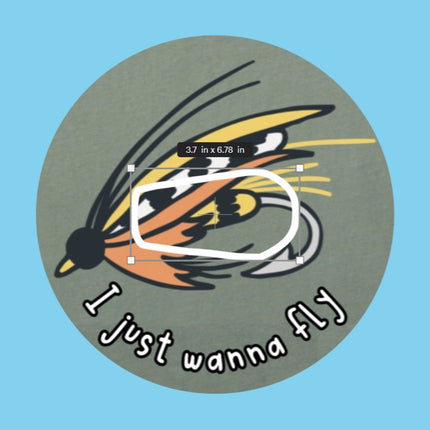 I JUST WANNA FLY - FLY FISHING PATCH