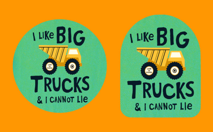 I LIKE BIG TRUCKS & I CANNOT LIE  - OVERLAY PATCH