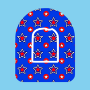 INDEPENDENCE DAY STARS PATTERN -  OMNIPOD OVERLAY